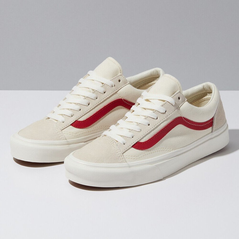 Vans Style 36 Skate Shoes Sneakers Marshmallow/Racing Red "Size 11.5